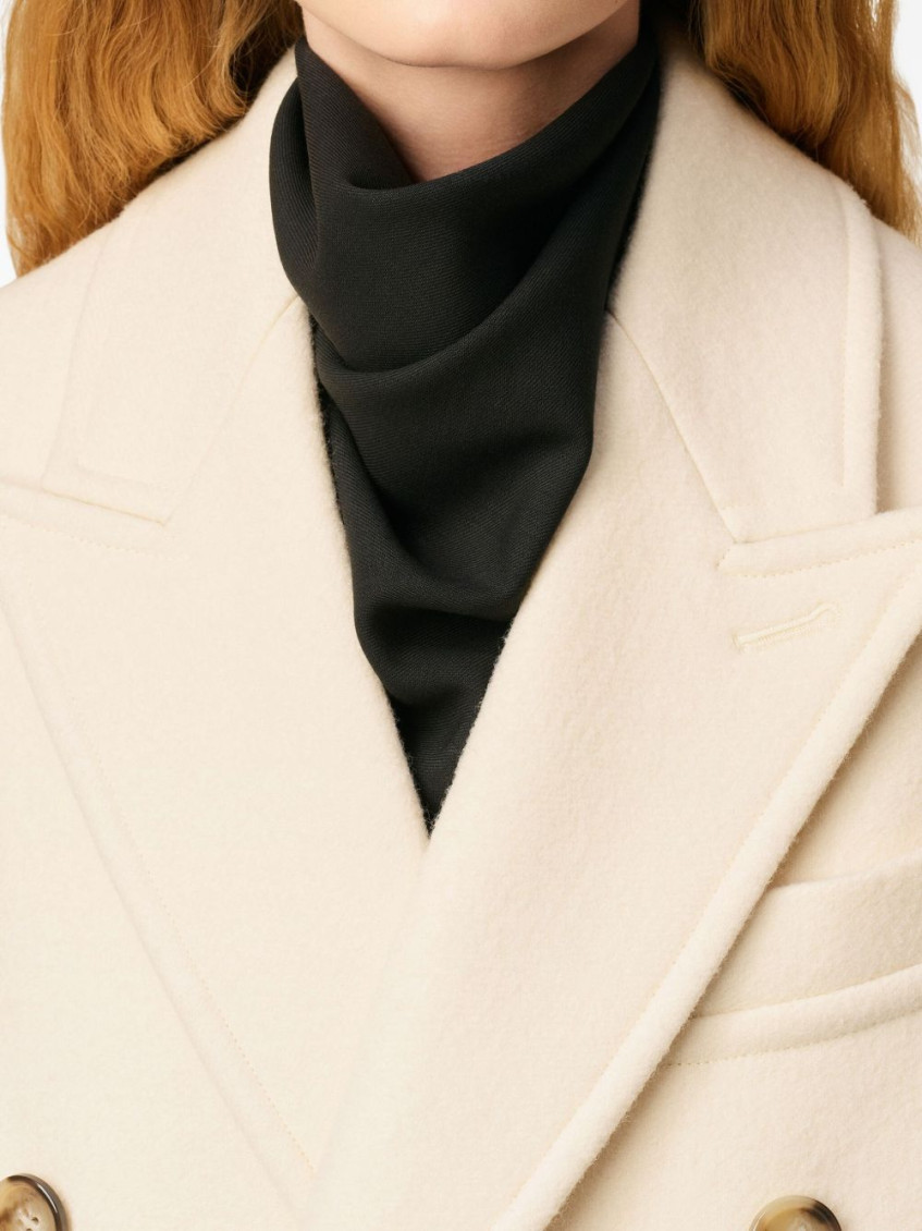 Double-Breasted Coat Coats And Trench Coats White