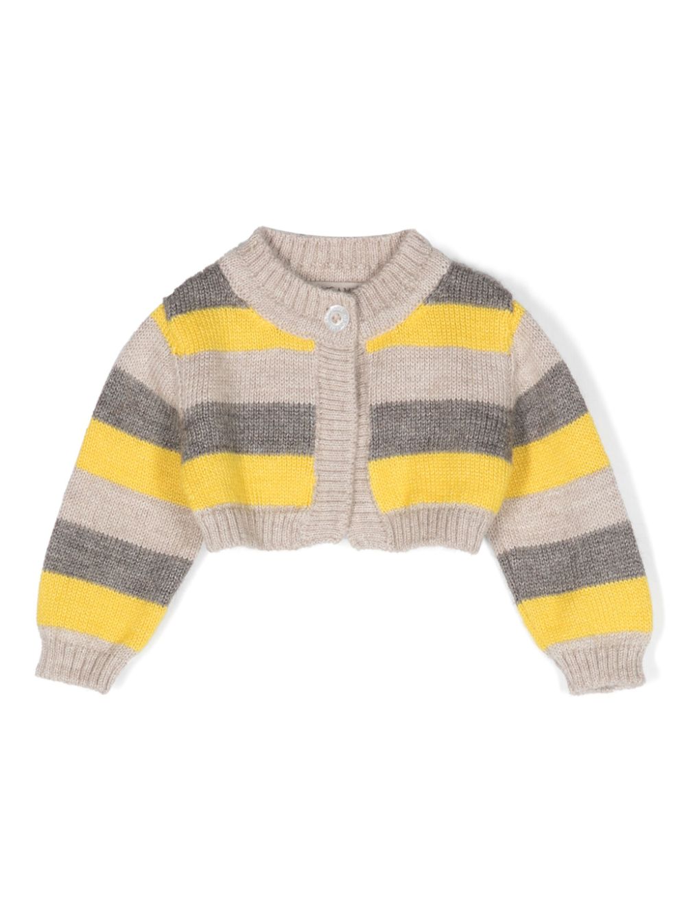 Striped button-up cardigan - Grey