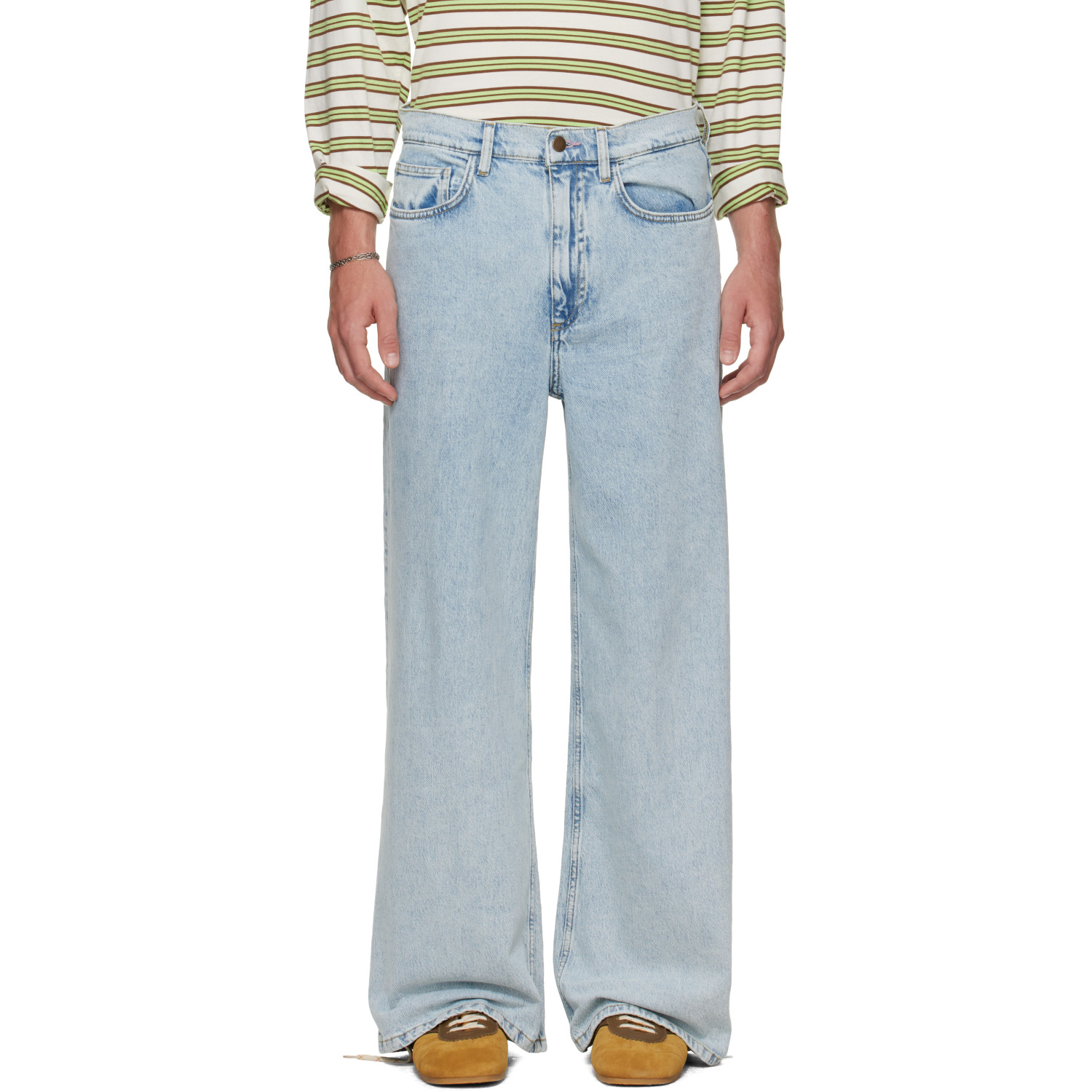 Blue Wide Jeans