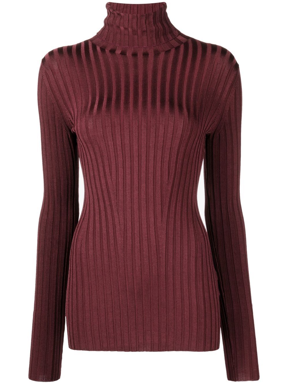 Rhea roll-neck jumper - Purple