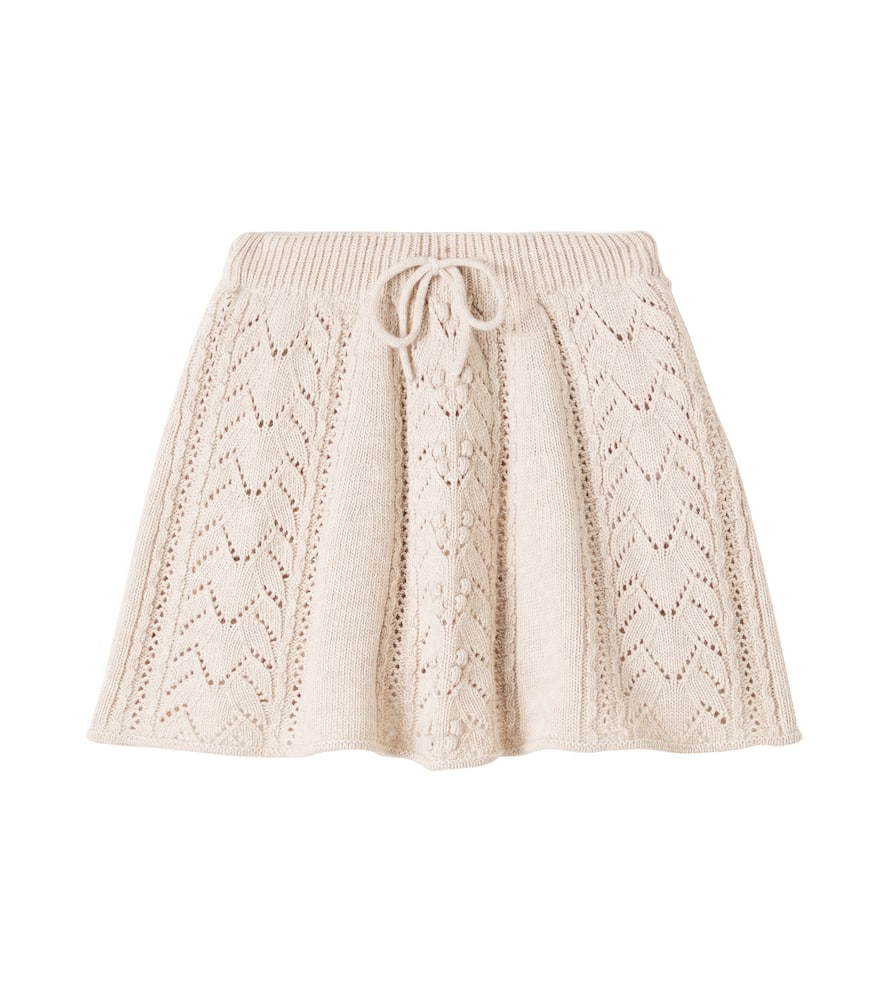 Lila open-knit skirt