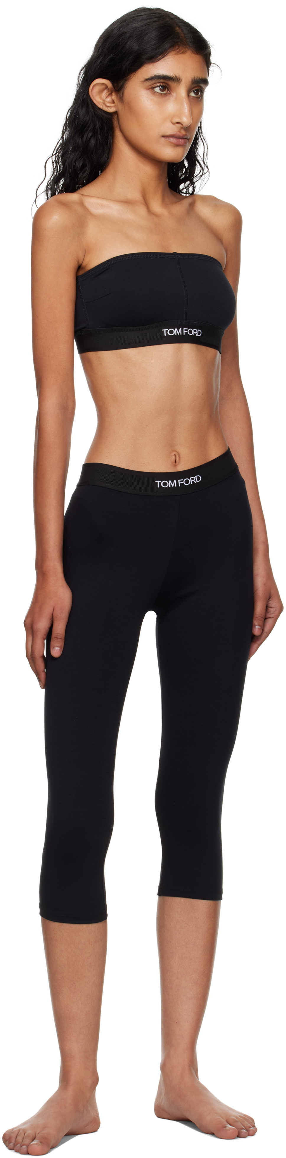 Black Modal Yoga Leggings
