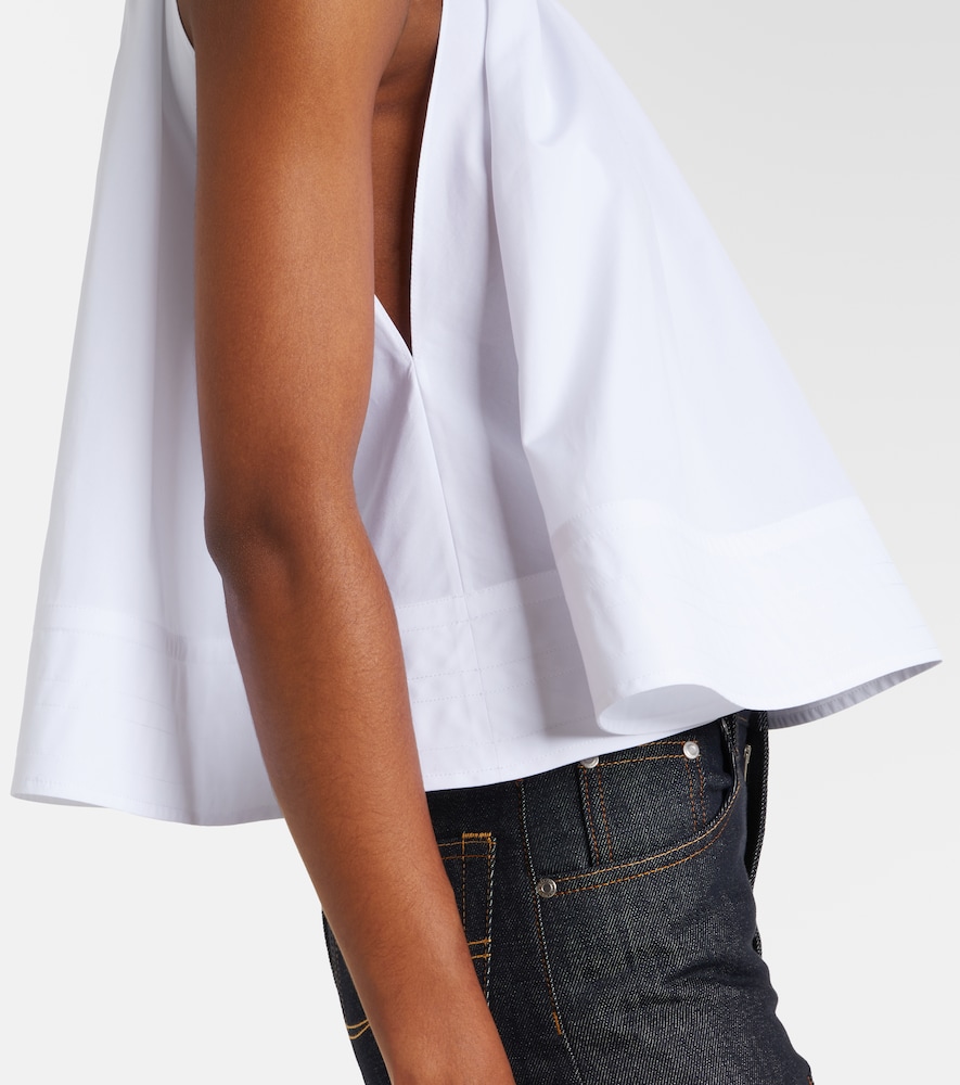 Cotton poplin tank top