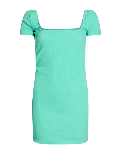 Woman Mini dress Green Size S Polyester, Polyamide, Elastane