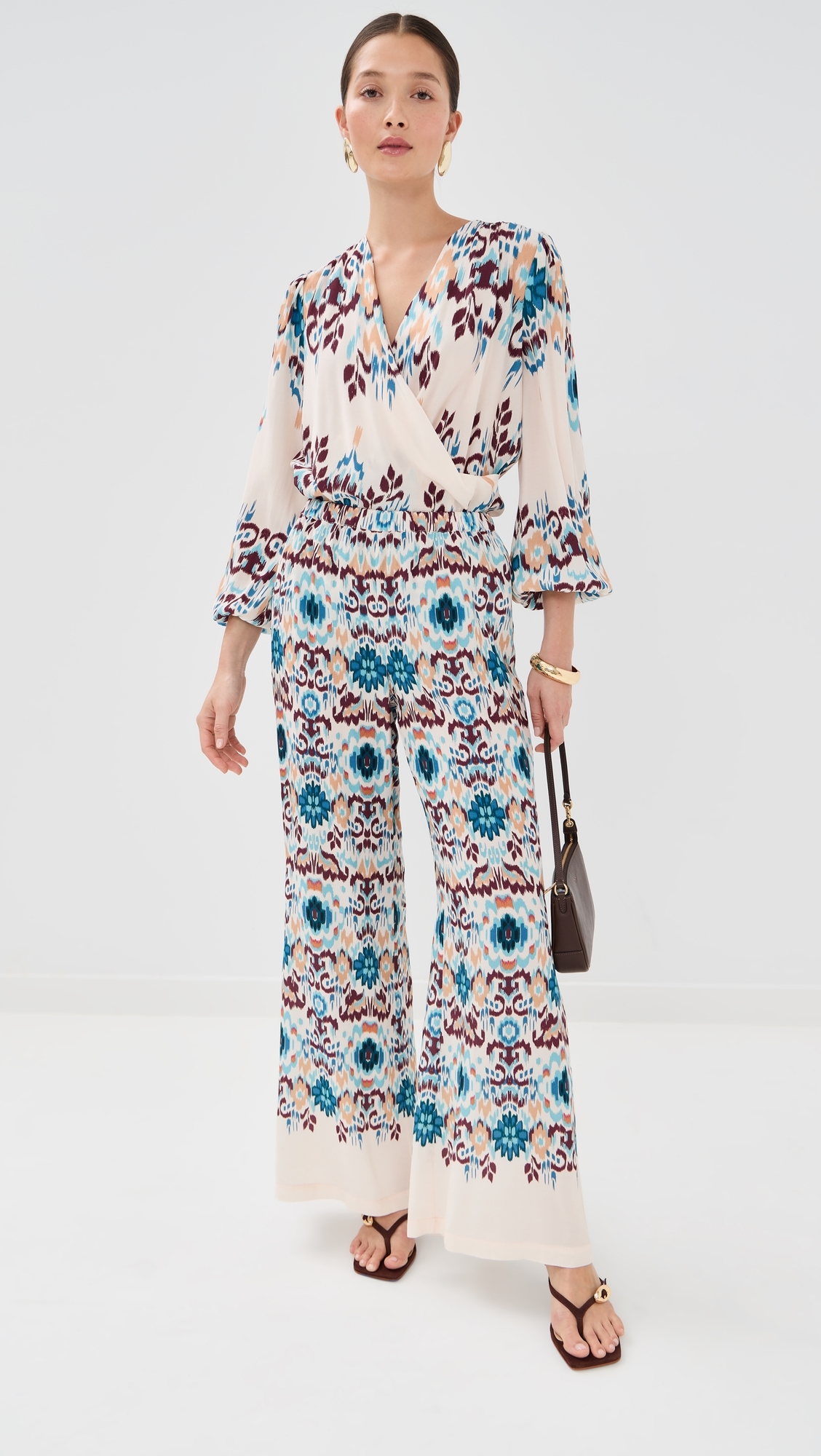 Jocelyn Top Mirage Ikat Biscotti Beige