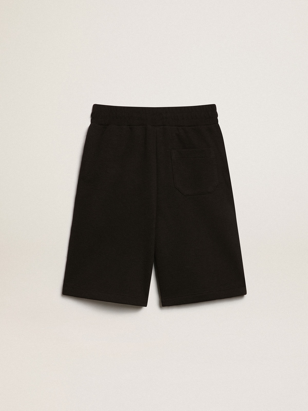 Golden Goose - Boys’ Black Bermuda Shorts With White Star
