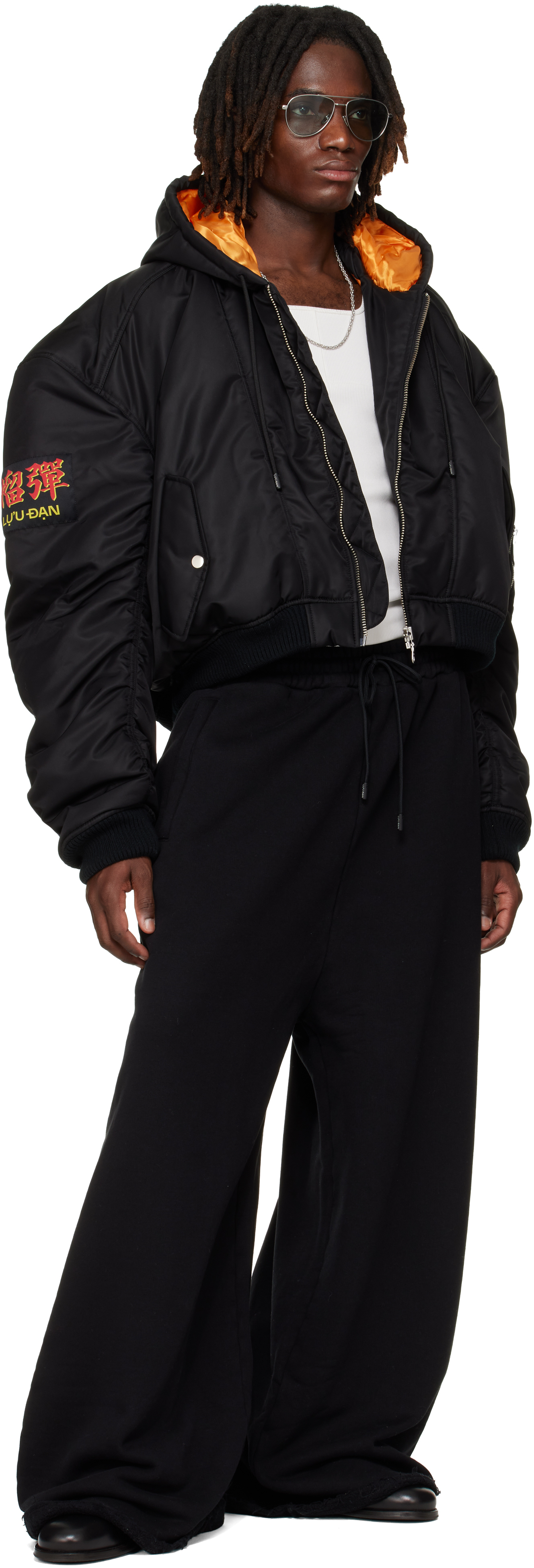 SSENSE Exclusive Black Raw-Cut Bontan Lounge Pants