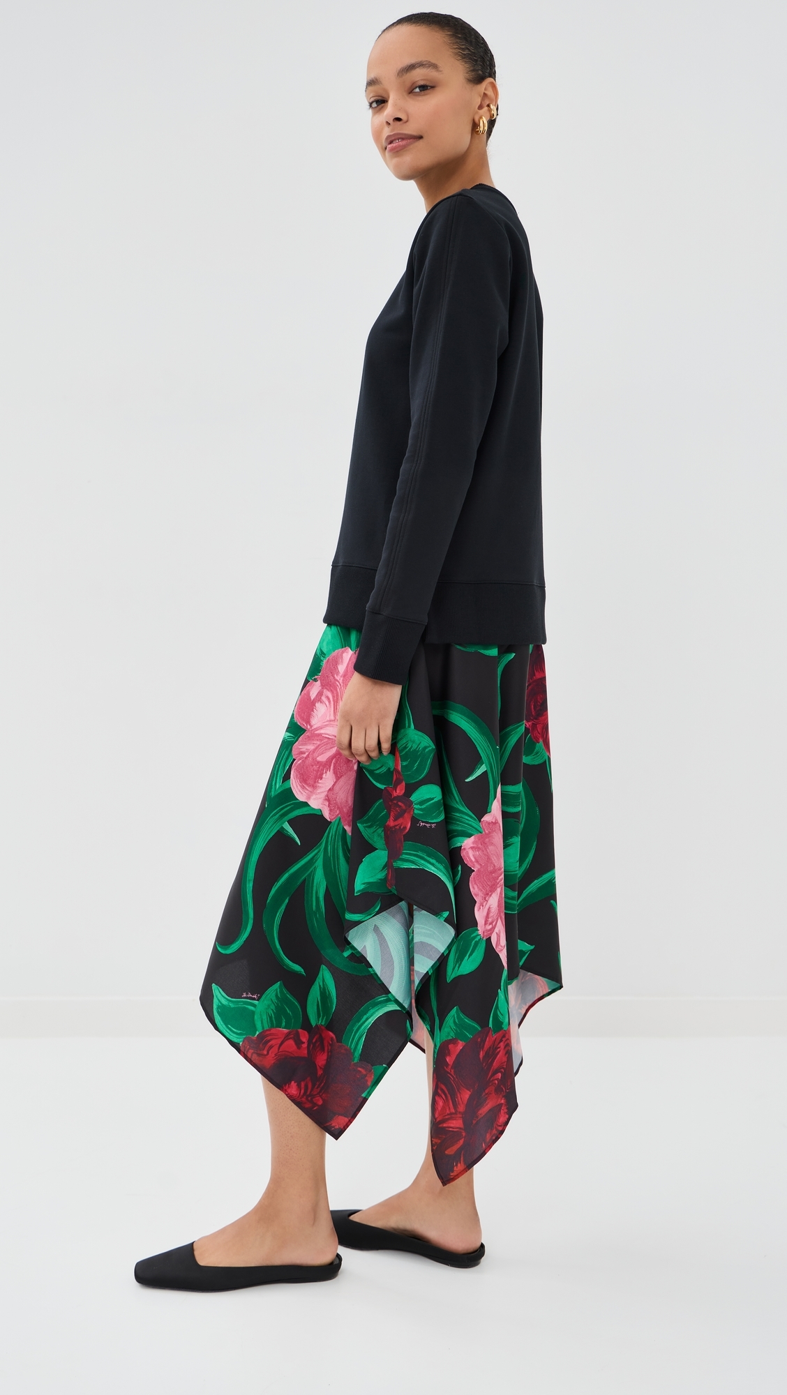 Sporty Foulard Dress Peony