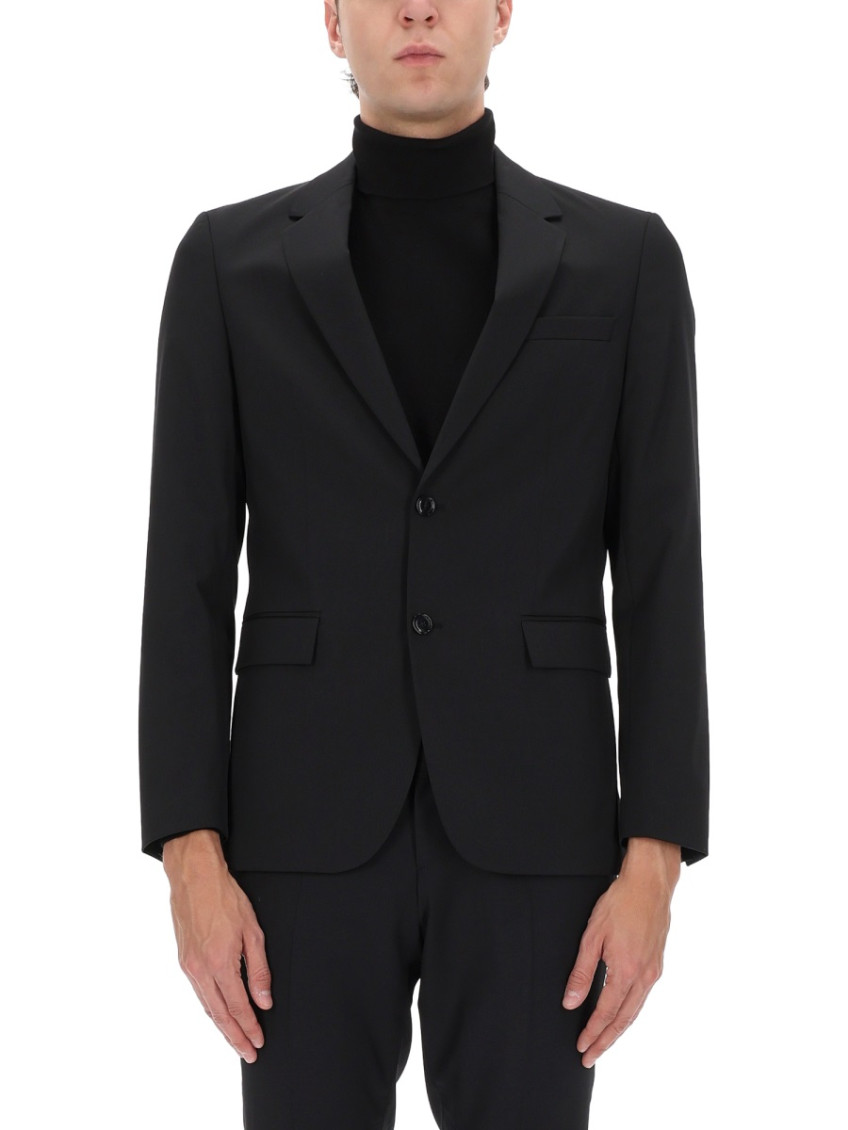 Boss - notch lapel jacket with button cuffs and pocket