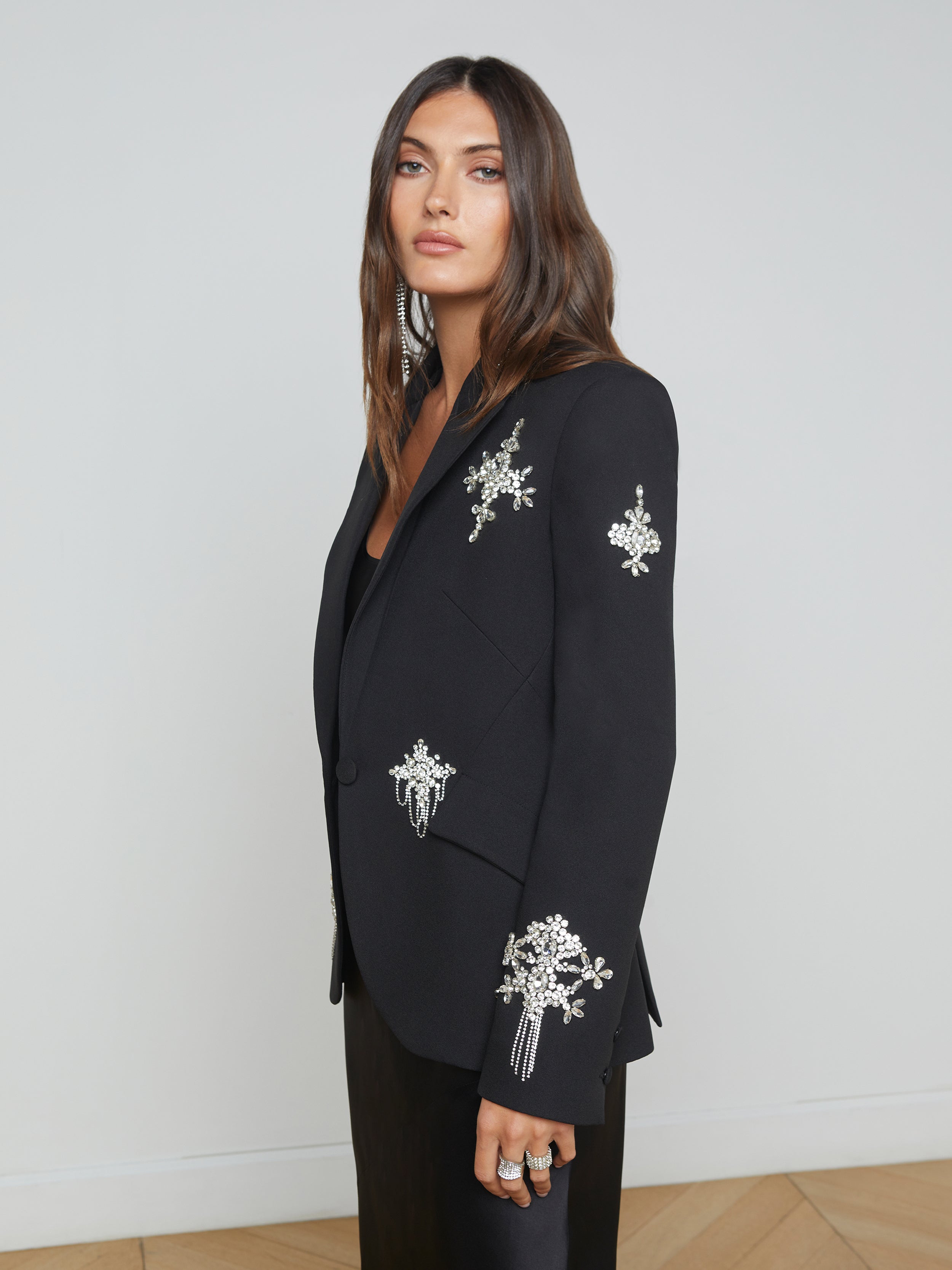 Chamberlain Blazer In Black/Crystal