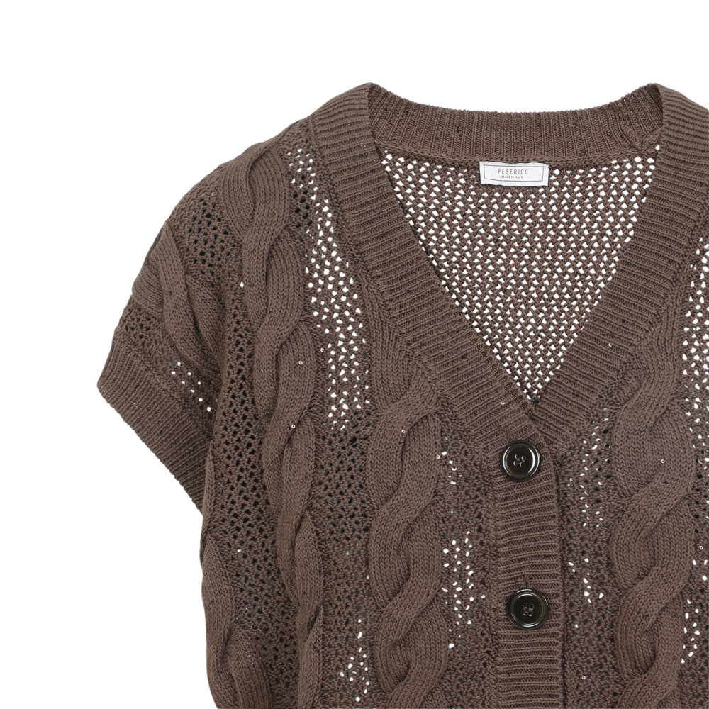 V Neck Vest Cordonetto