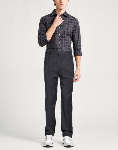 Man Pants Charcoal Size 30 Virgin Wool, Elastane