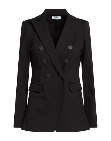 Woman Blazer Black Size 8 Viscose, Polyamide, Elastane