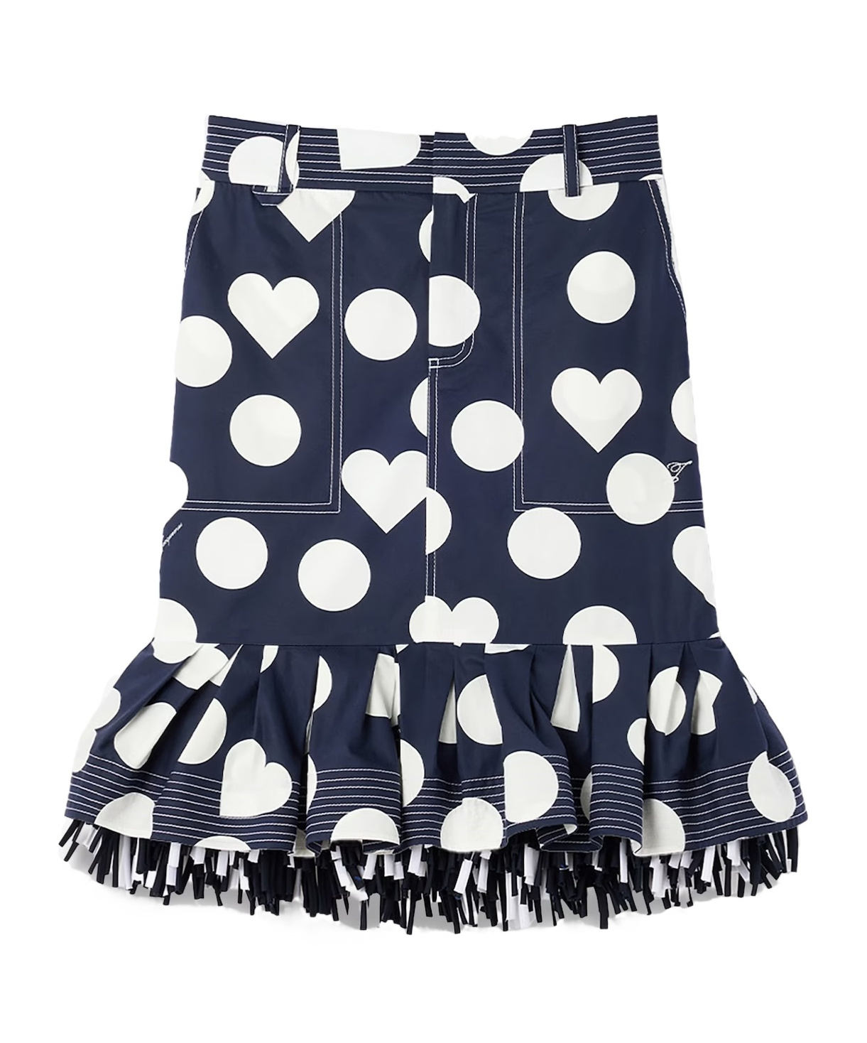 La Jupe Cabana ruffled-hem midi skirt