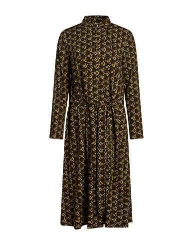 Woman Midi dress Military green Size 4 Viscose, Elastane