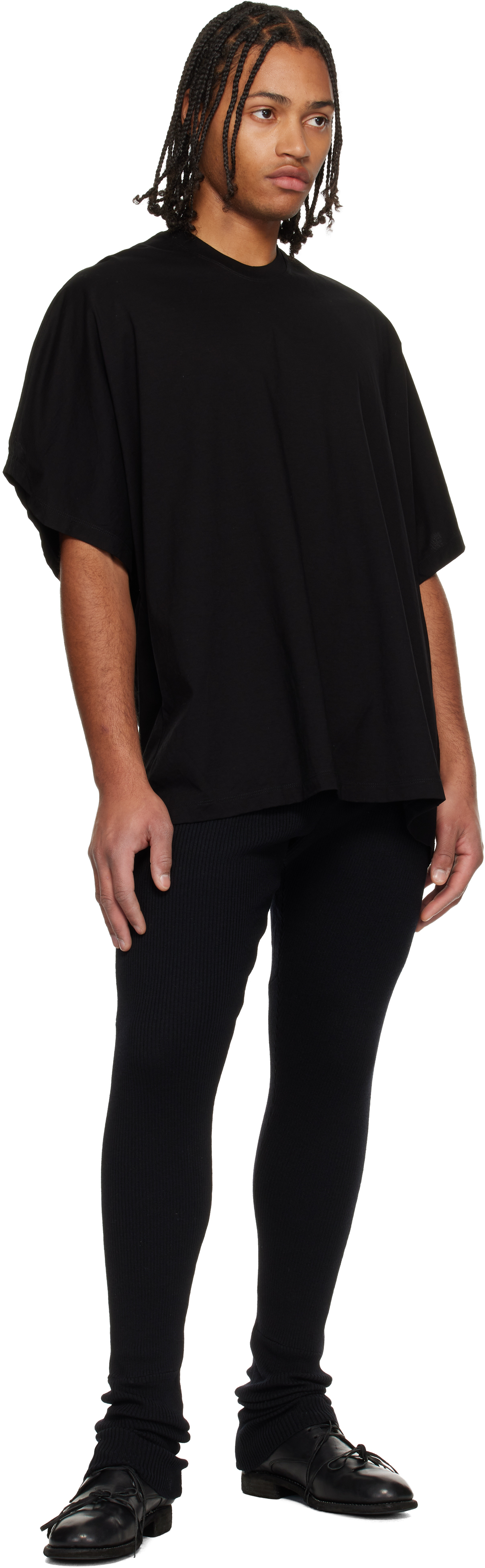 Black Wool Lounge Pants