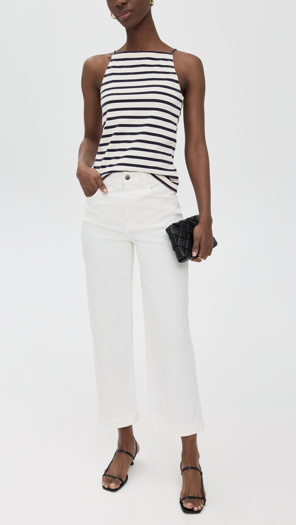Madewell The Perfect Vintage Wide-Leg Crop Jeans Tile White