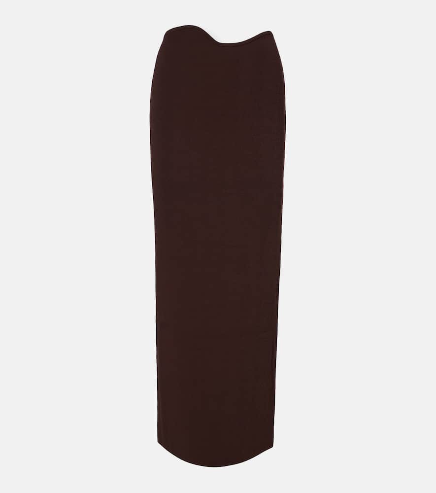 Knitted maxi skirt