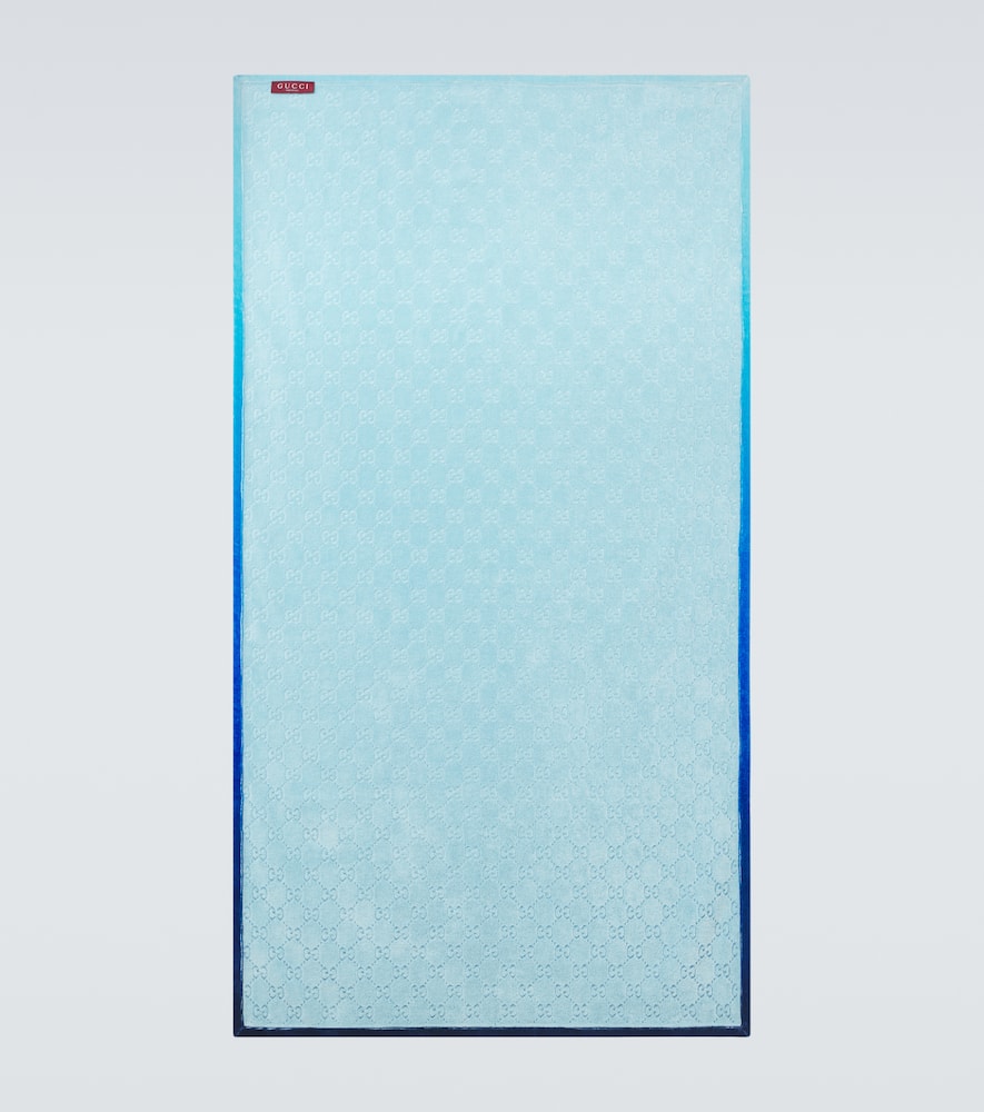GG cotton terry beach towel