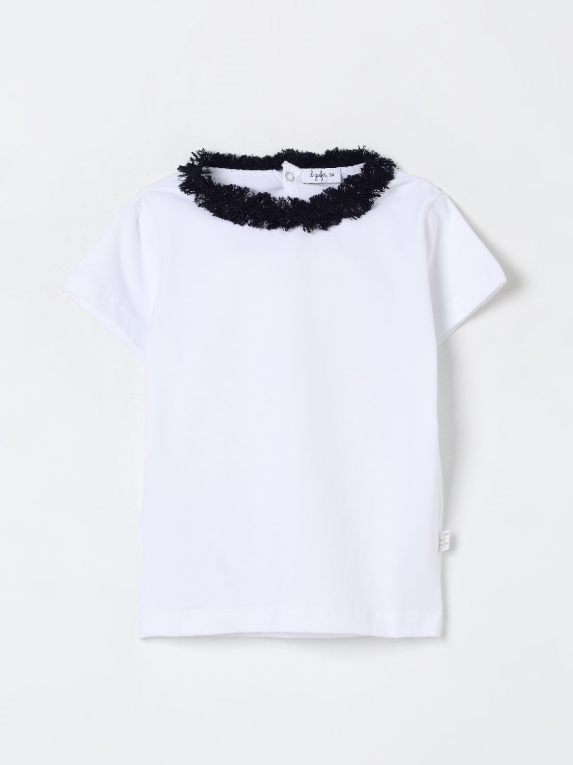 Frayed-detailing T-shirt - White