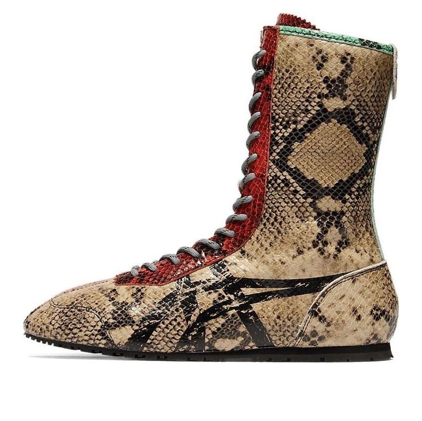 Mexico 66 Square Boots 'Snakeskin Wood Crepe Red'