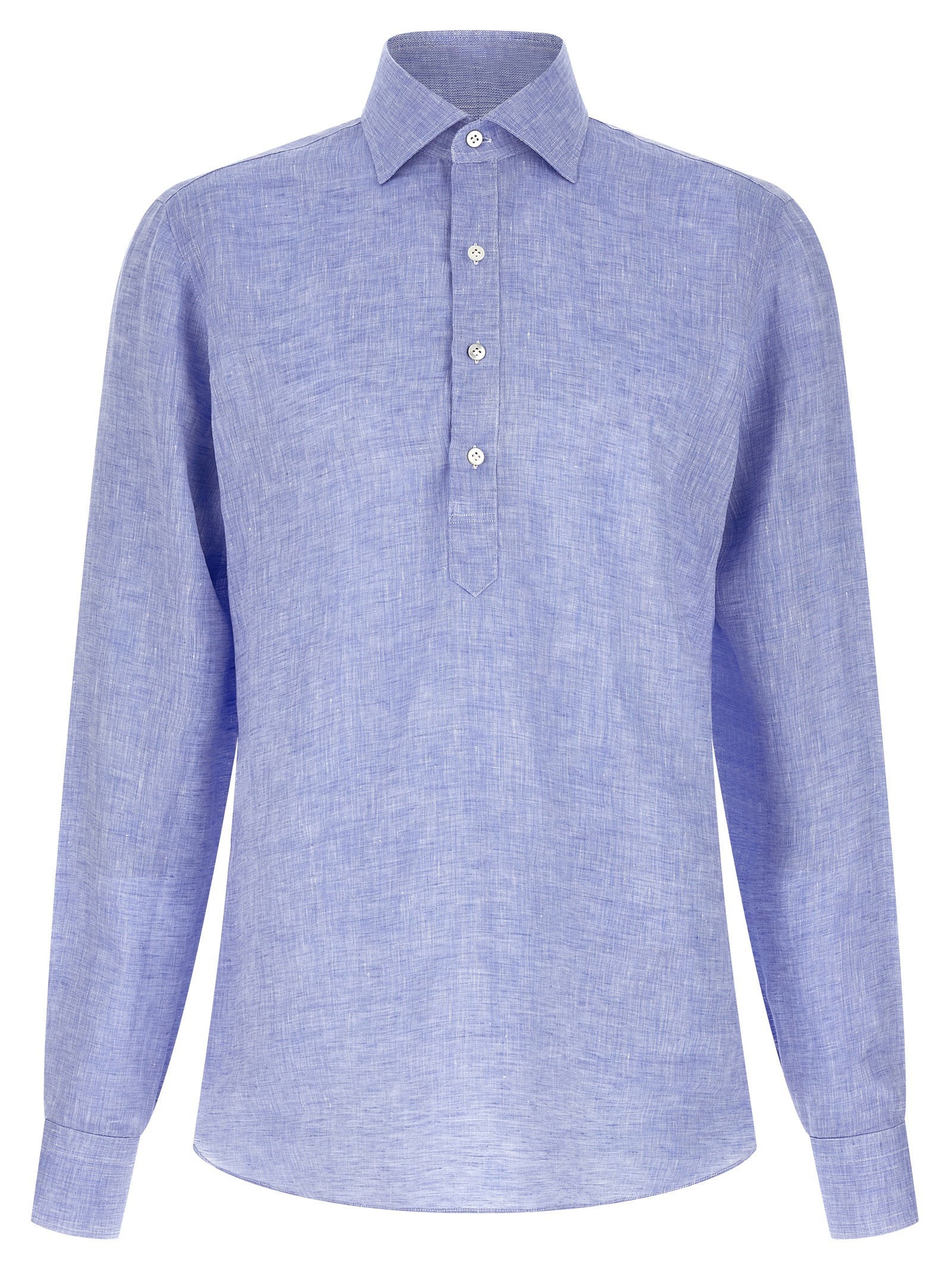 Linen Blouse — Blue