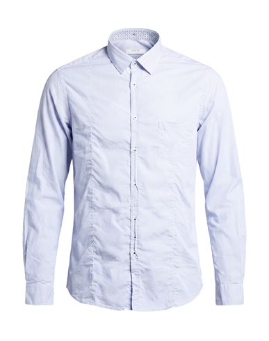 Man Shirt Sky blue Size 17 Cotton