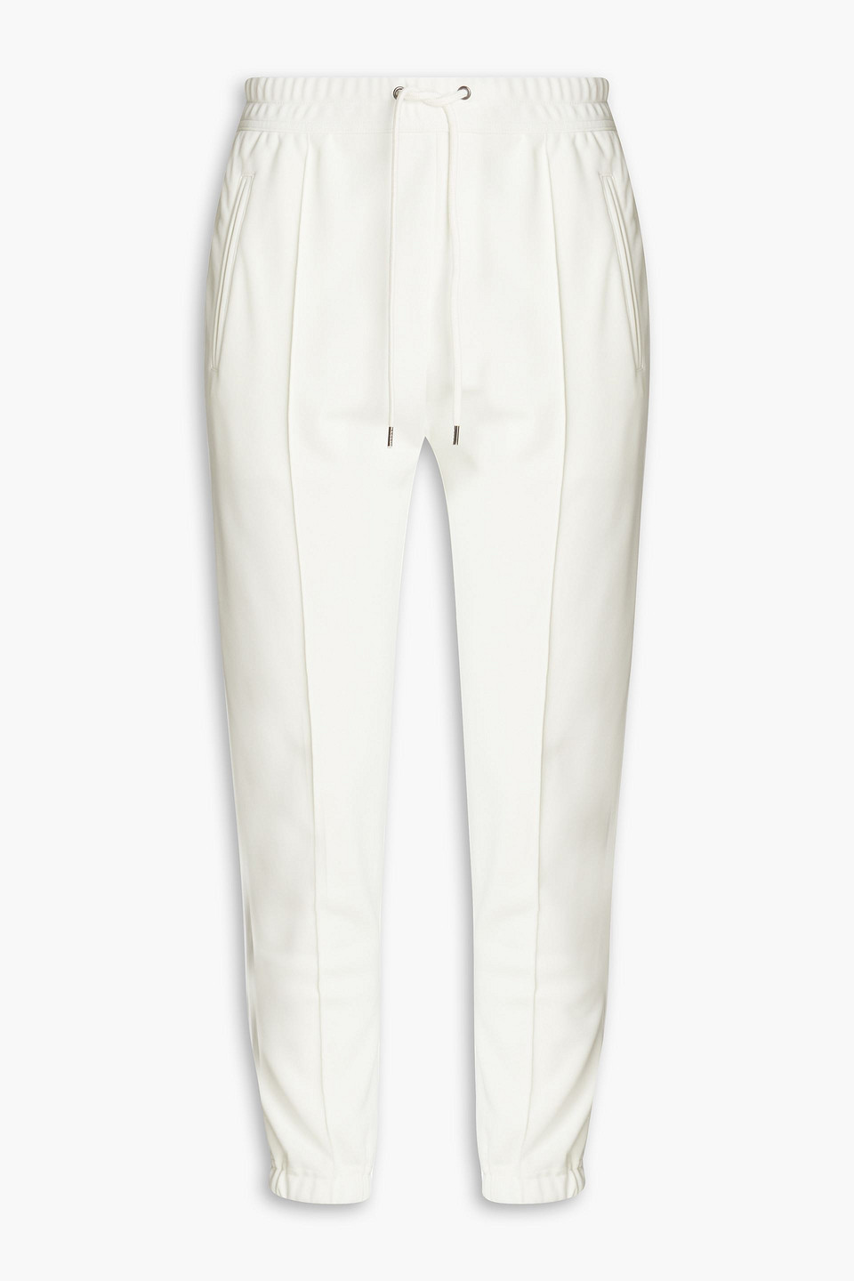 Cropped shell tapered pants - White - 2