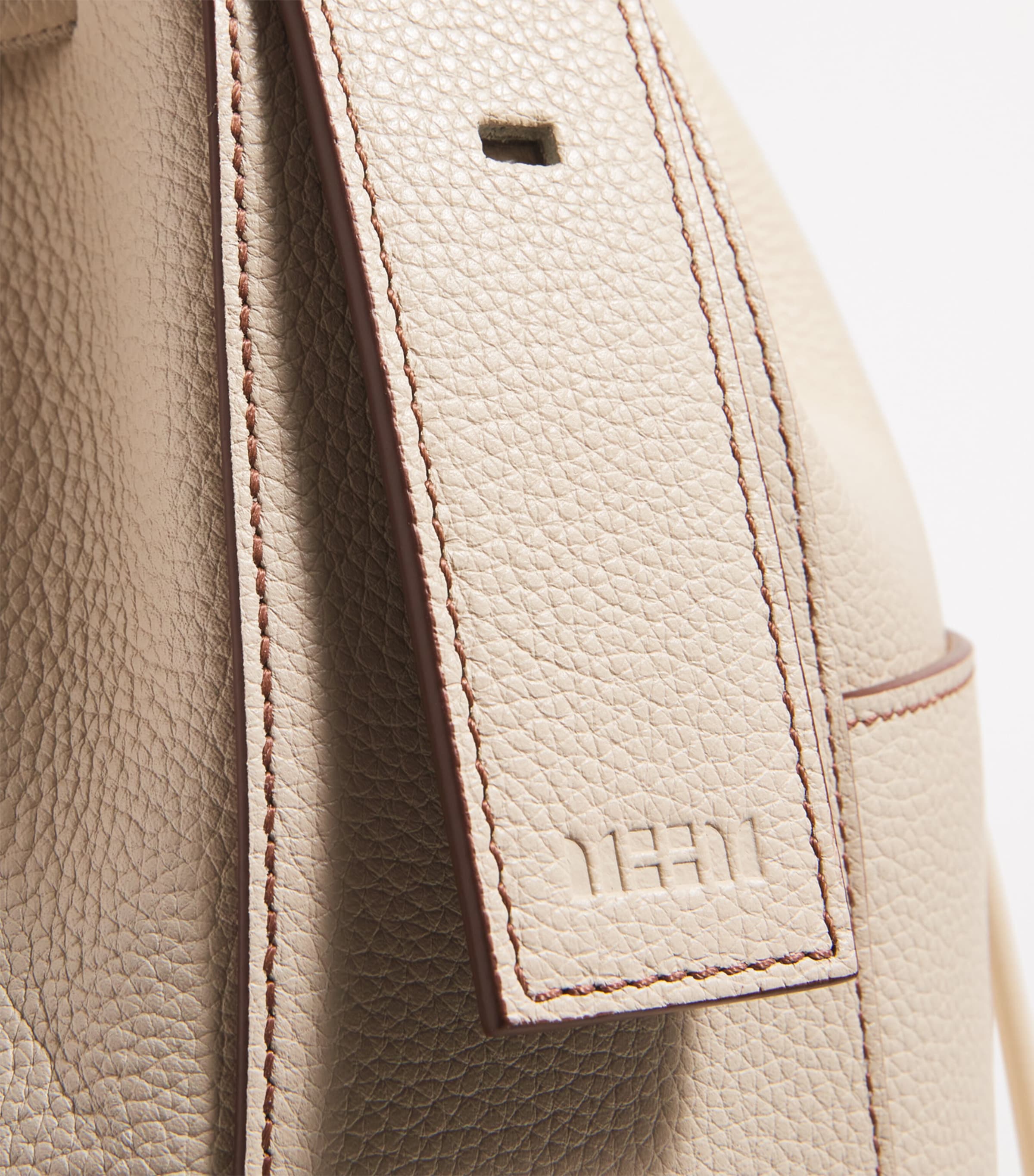 Leather Drawstring Bucket Bag