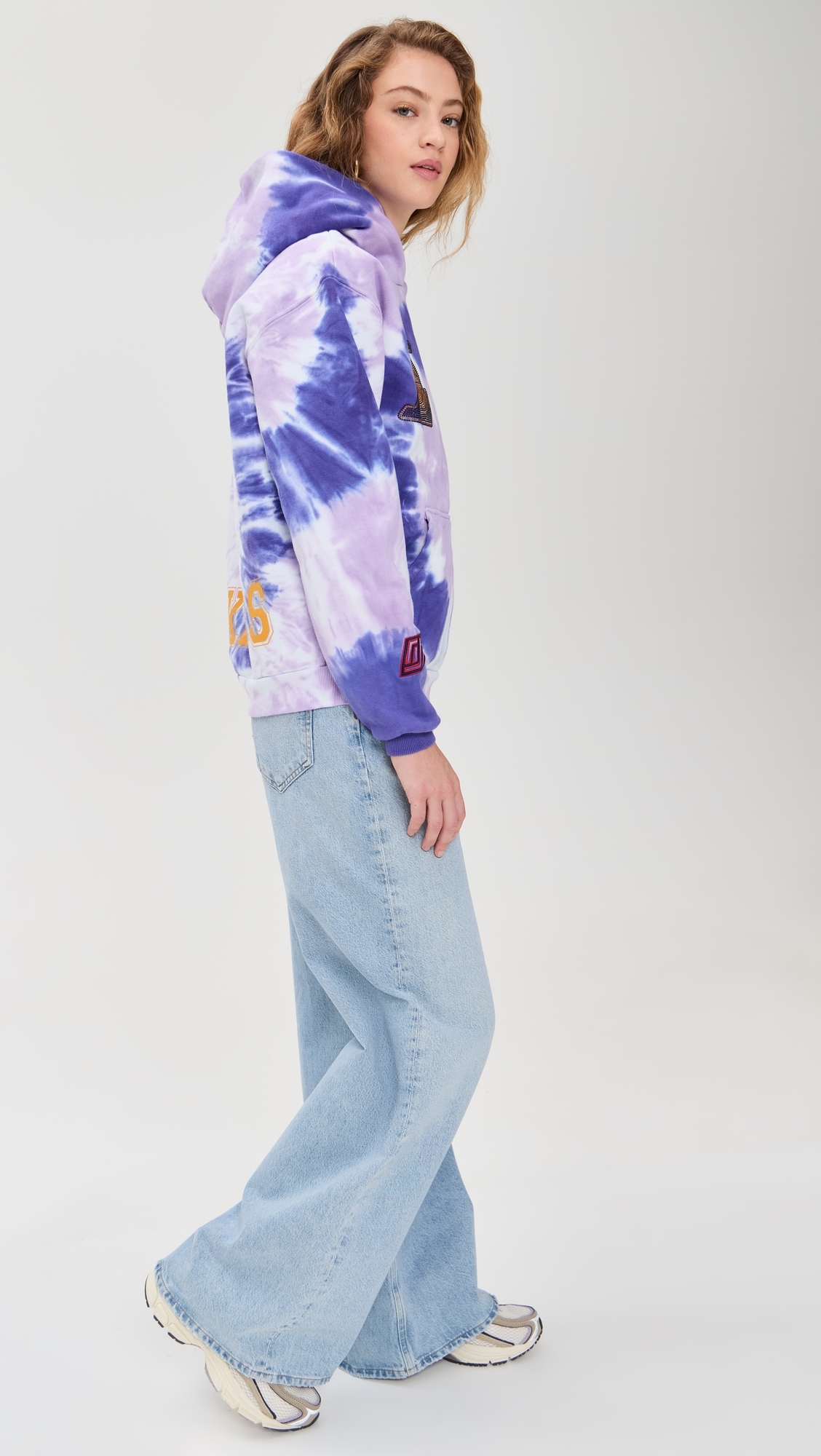 Los Angeles Lakers Tie Dye Hoodie Purple