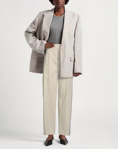 Woman Pants Beige Size 4 Viscose, Polyester, Elastane
