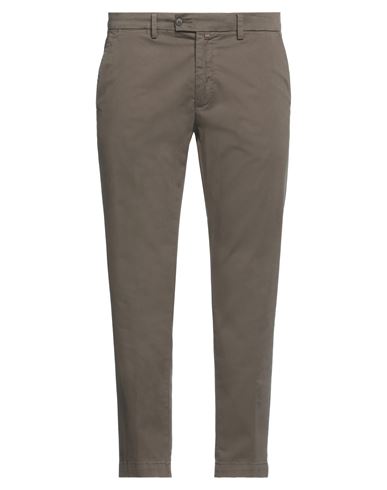 Man Pants Military green Size 40 Cotton, Elastane