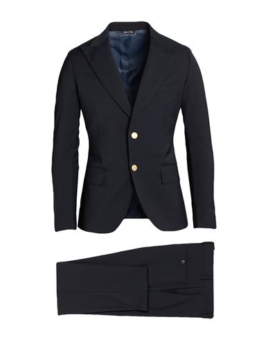 Man Suit Midnight blue Size 40 Polyester, Virgin Wool, Elastane