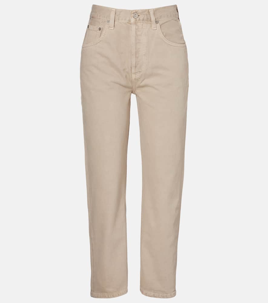 Dahlia low-rise barrel-leg jeans