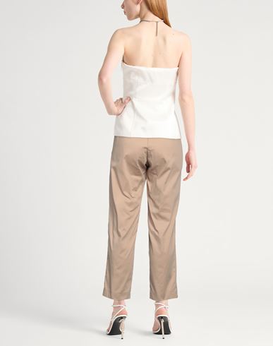 Caractère Woman Pants Sand Size 10 Cotton, Polyamide, Elastane