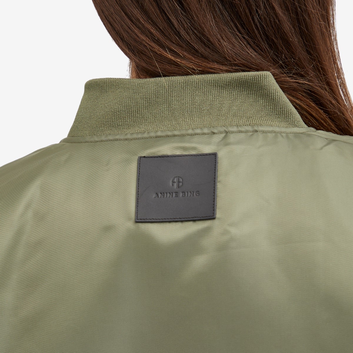 Women's Leon Bomber Jacket in Army Green, Size X-Small
