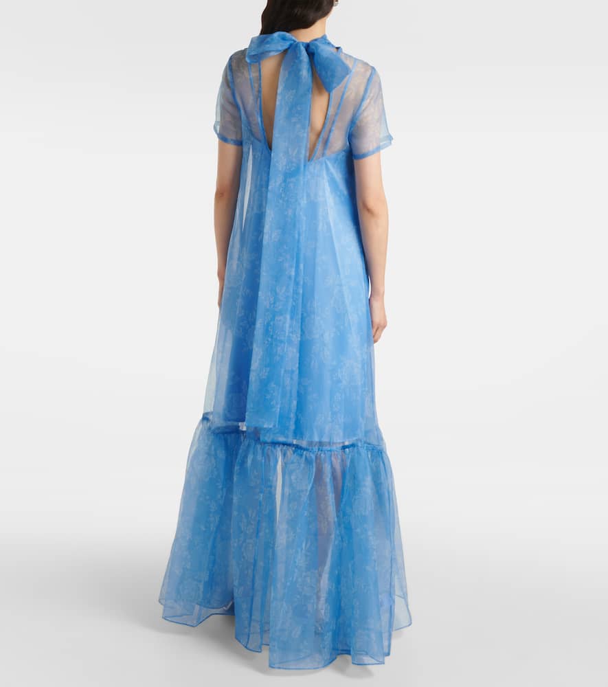 Staud Calluna floral organza maxi dress