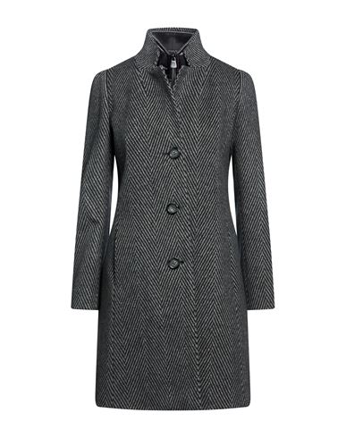 Woman Coat Black Size 10 Virgin Wool, Polyester, Polyamide