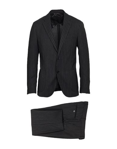 Man Suit Black Size 38 Wool