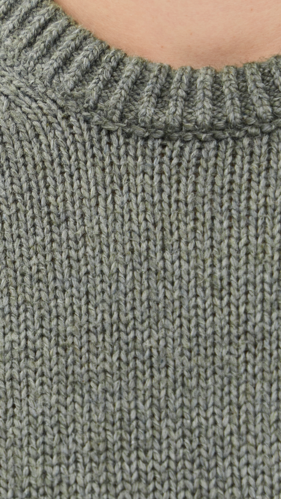 Heirloom Crewneck Sweater Olive Cove