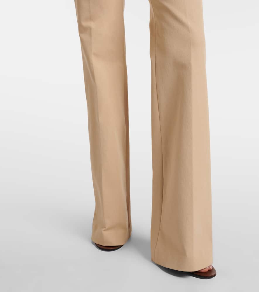 Tafira gabardine wide-leg pants