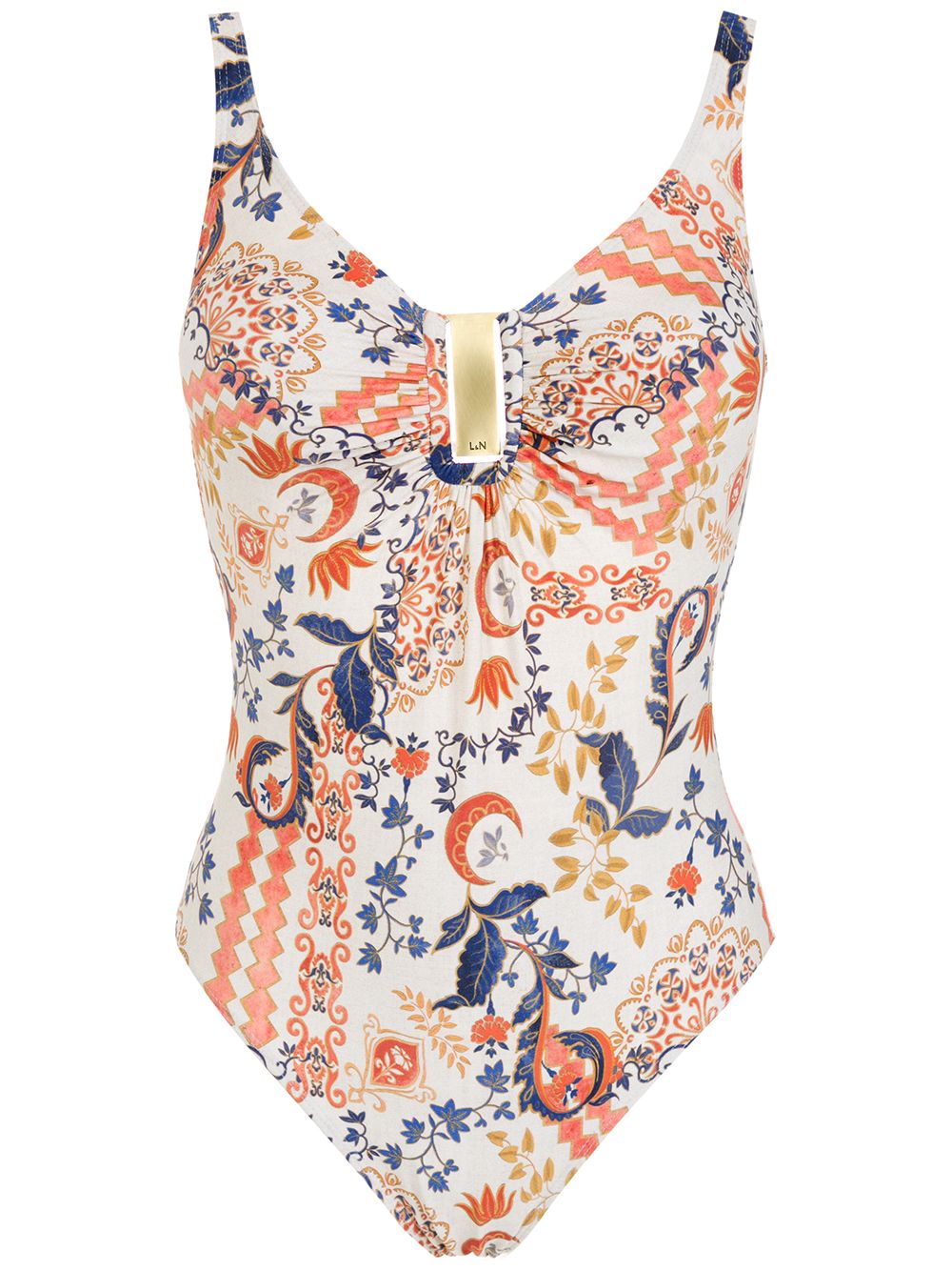 Mirassol graphic-print swimsuit - Neutrals