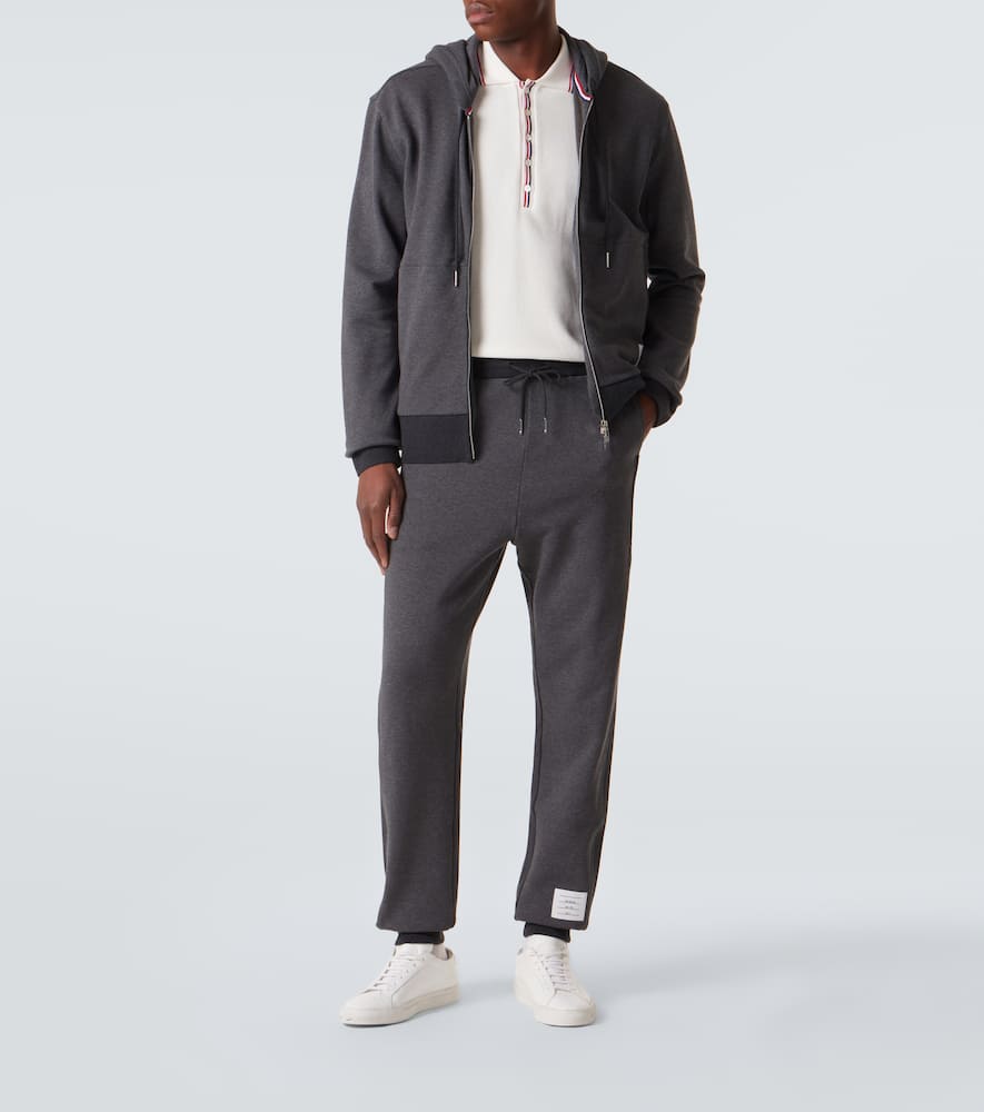 4-Bar cotton jersey sweatpants