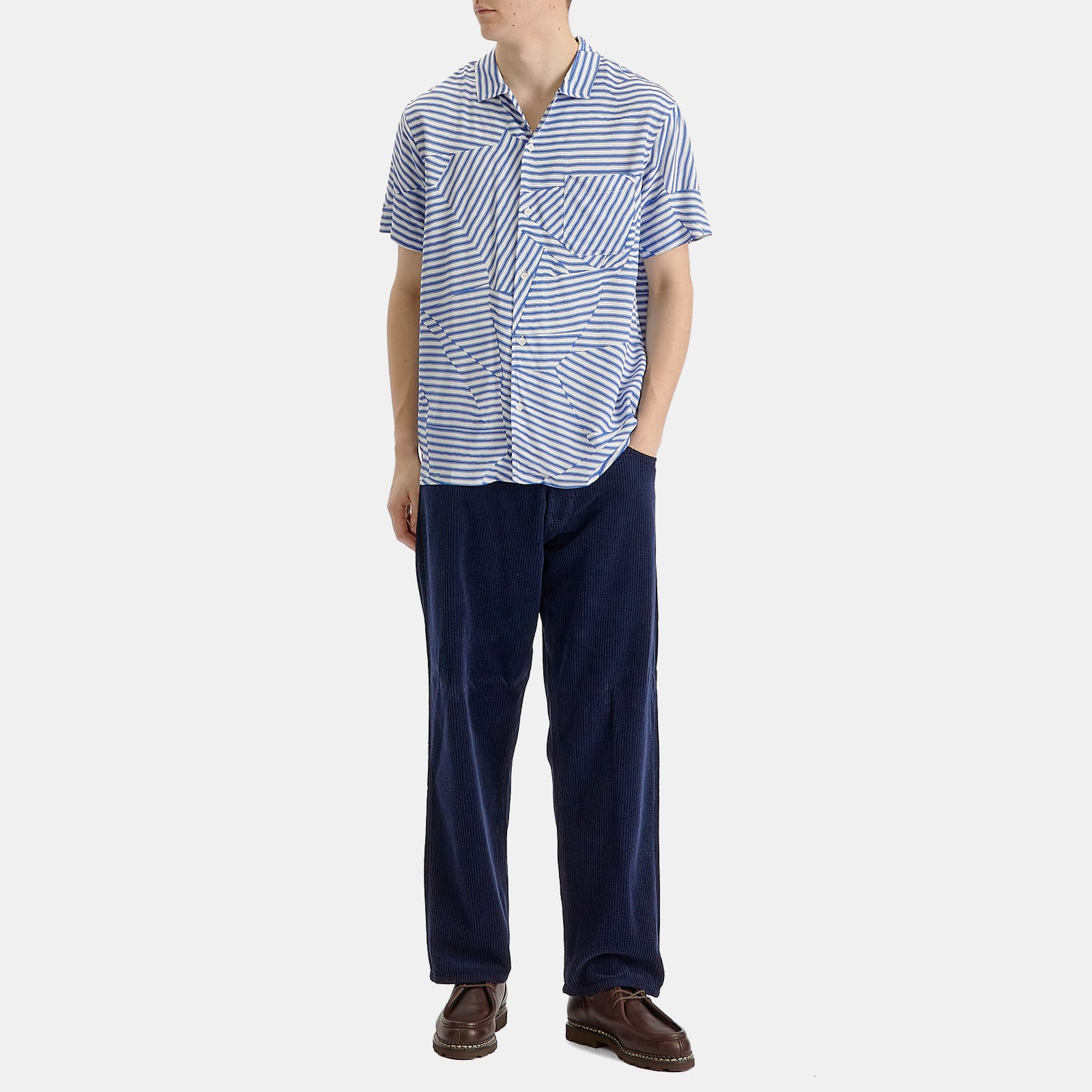 Men's Malick Vacation Shirt in Blue/White