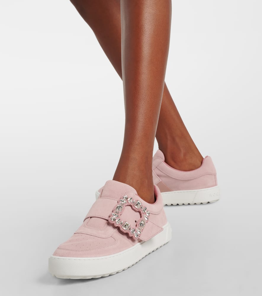 Roger Vivier Very Vivier embellished leather sneakers