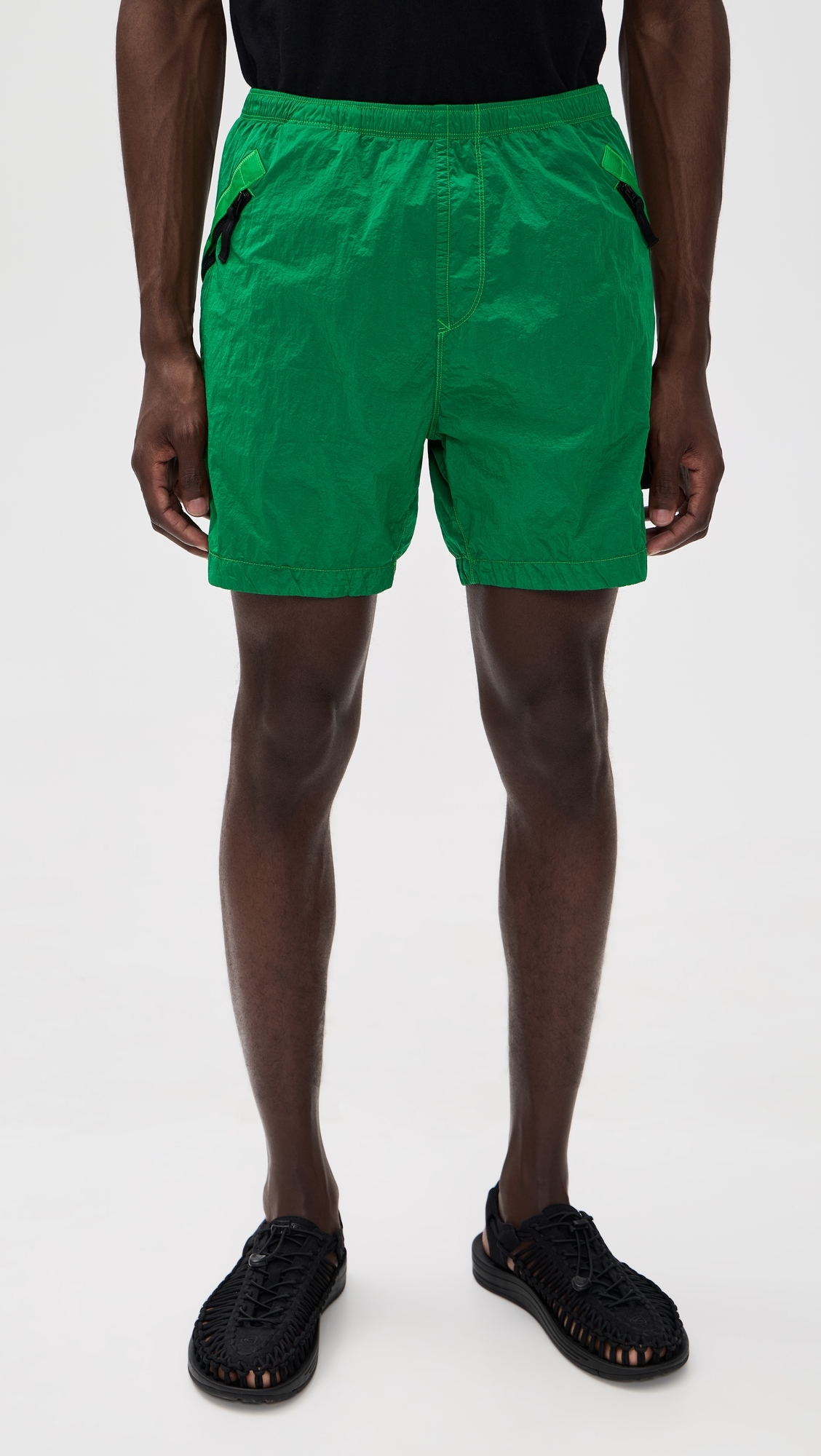 Nylon Metal Shorts Malachite