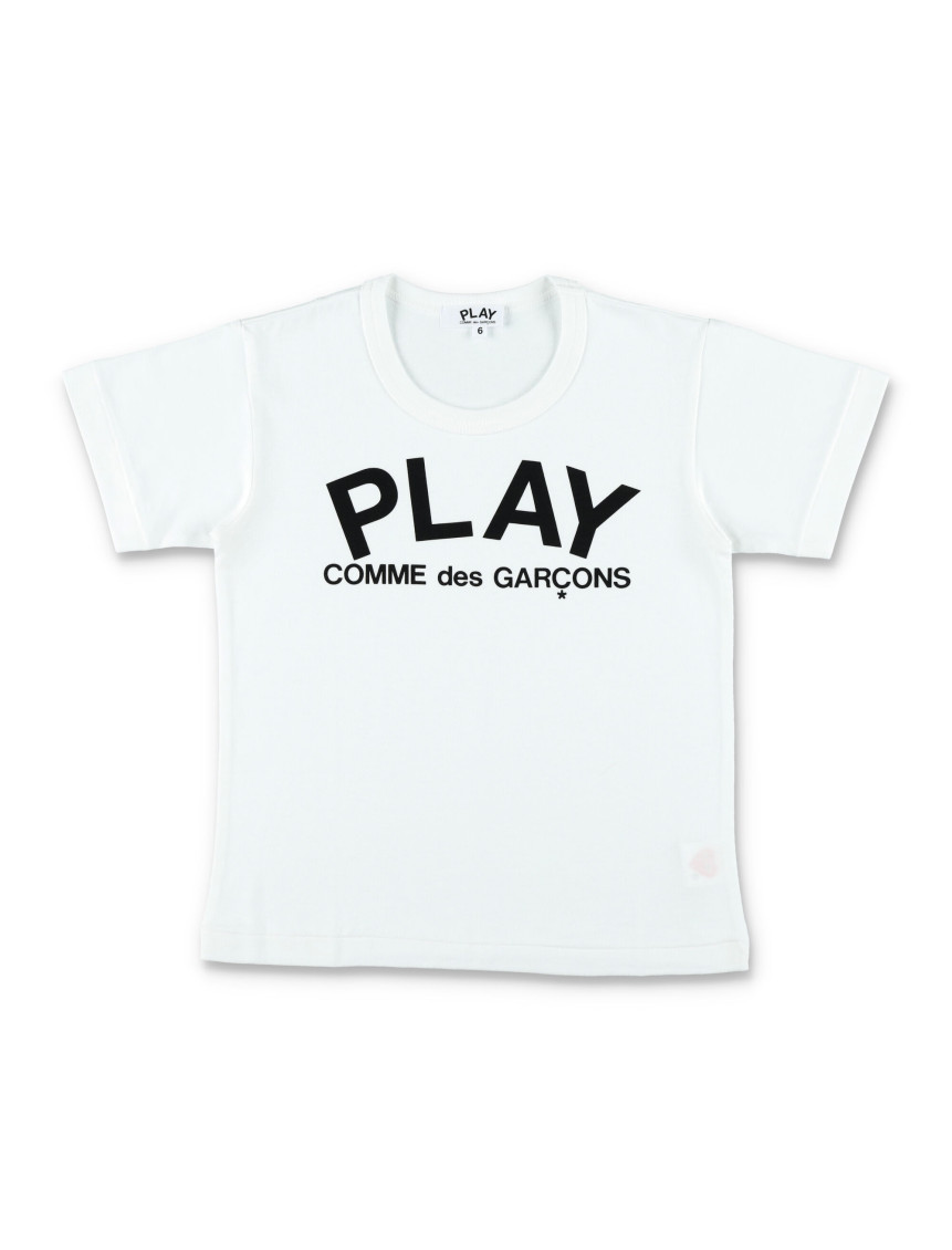 Boys White Printed T-Shirt