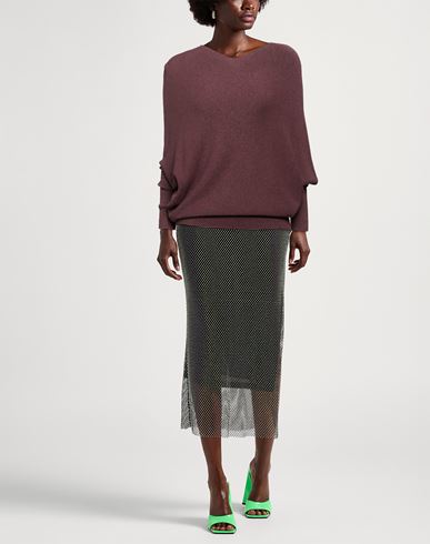 Woman Sweater Brown Size L Viscose, Polyester, Polyamide