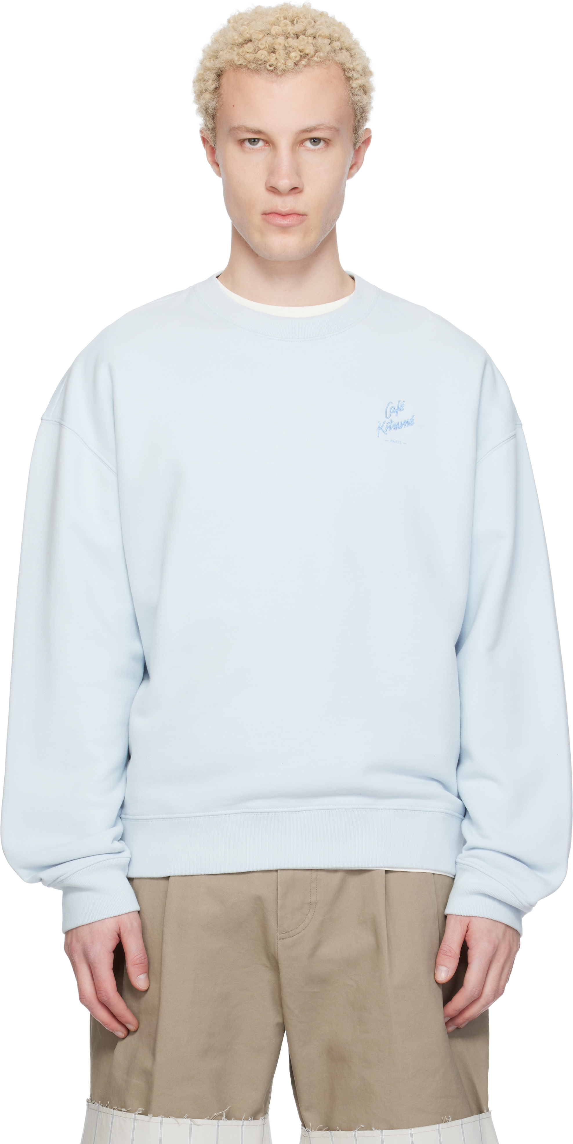 Blue 'Café Kitsuné' Relax Sweatshirt