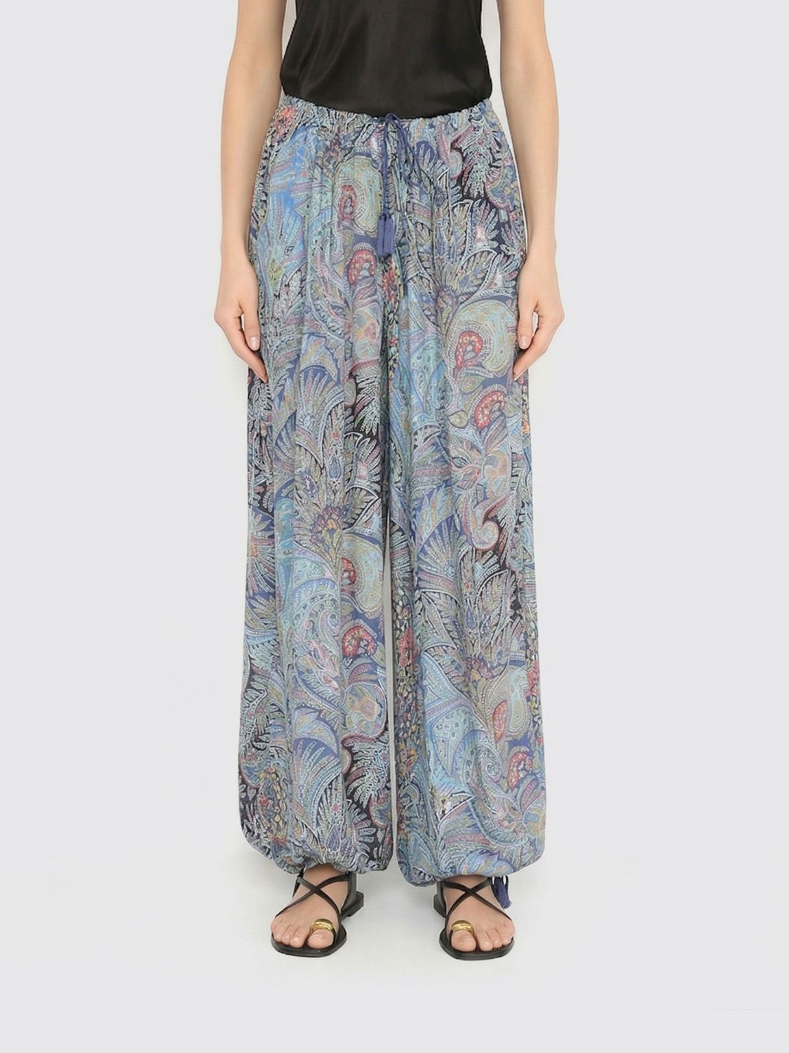 Pants Woman color Blue